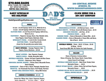 Tablet Screenshot of dadsdipsanddogs.com